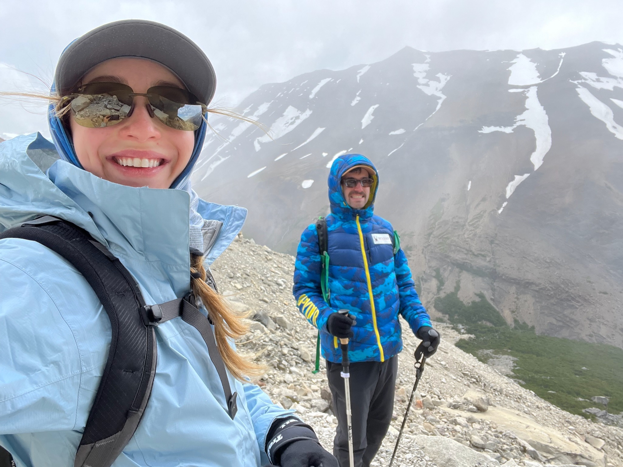 Hiking Ari and Aaron in Patagonia