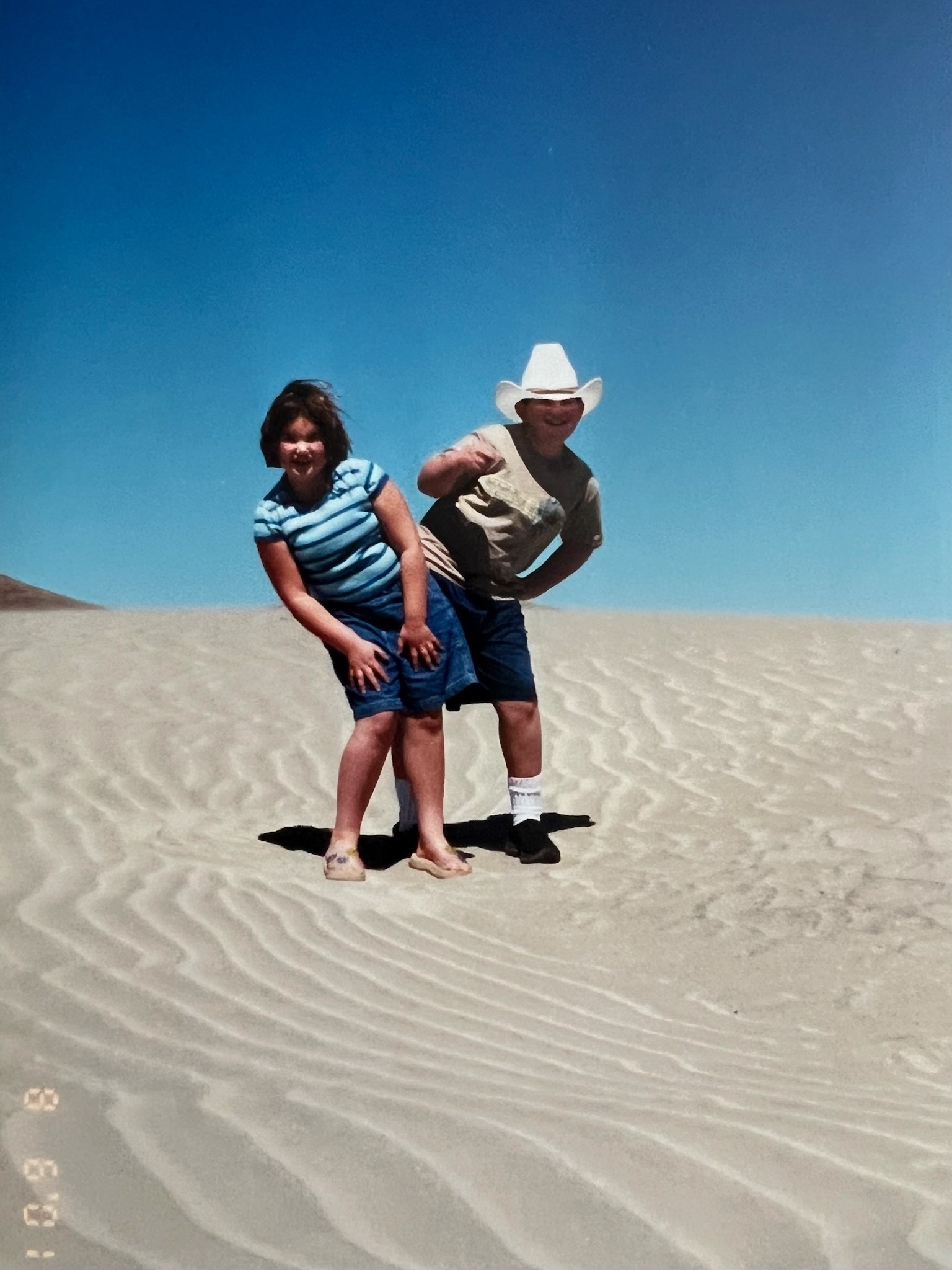 Zara and Aaron on Sand